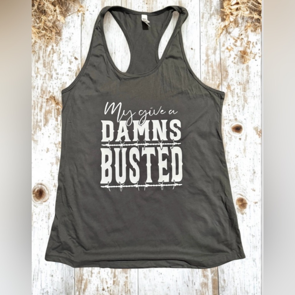 Next Level Apparel Charcoal Graphic Tank Top